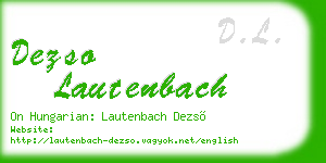 dezso lautenbach business card